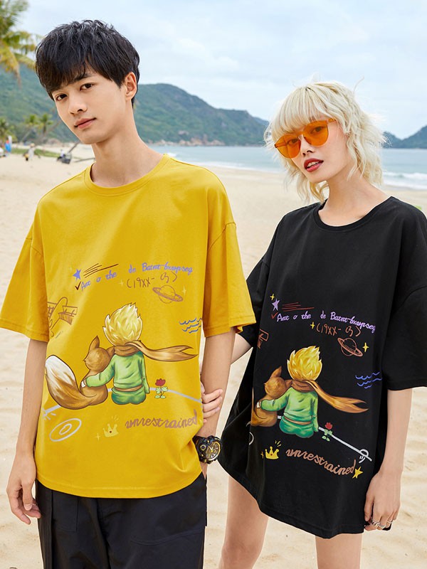 衣品天成休闲装2022春夏季黄色T恤