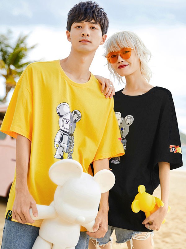 衣品天成休闲装2022秋冬季黑色T恤