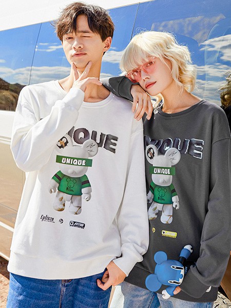 衣品天成休闲装2022秋冬季白色T恤