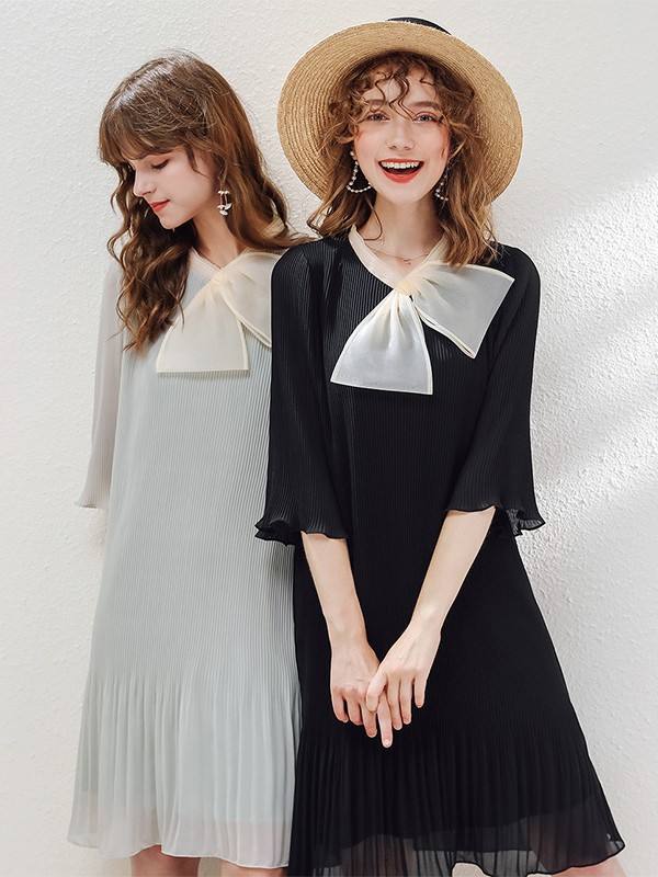 夏娜2022春夏季黑色连衣裙