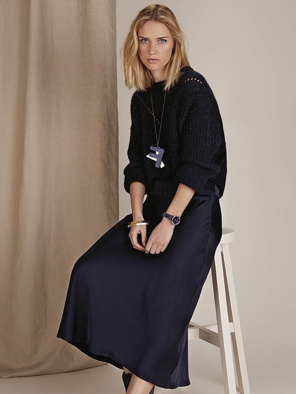 RiverWoods2022秋冬季黑色连衣裙