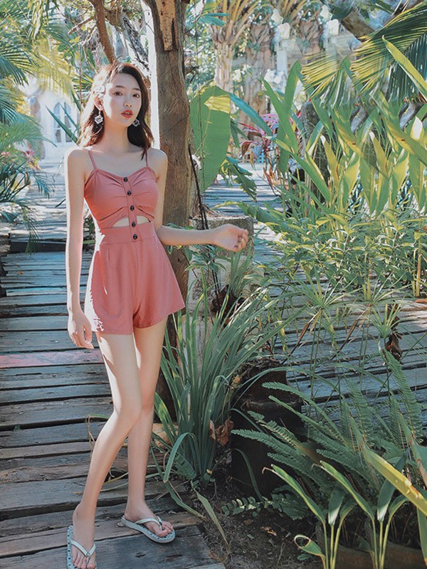 亦美珊内衣2022秋冬季粉色泳衣