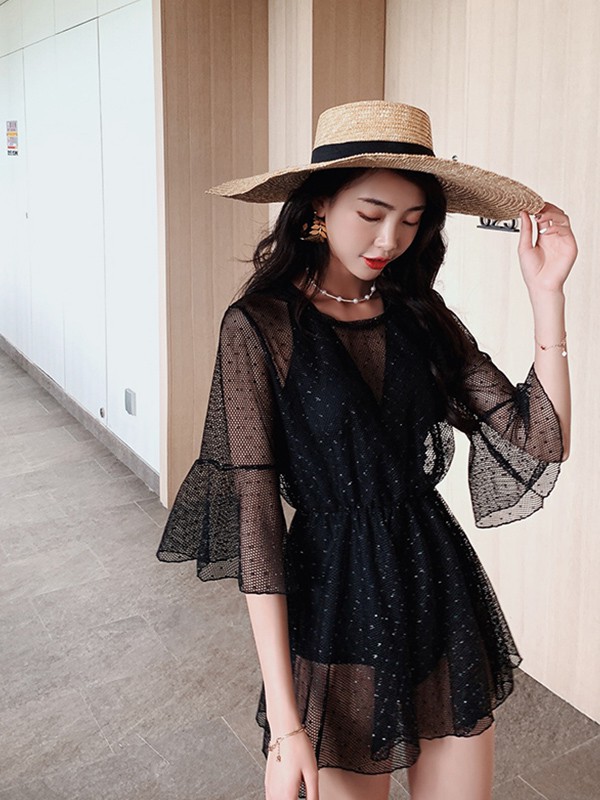 亦美珊内衣2022秋冬季黑色泳衣