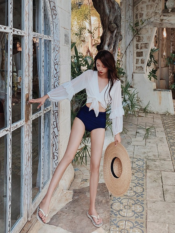 亦美珊内衣2022秋冬季白色泳衣