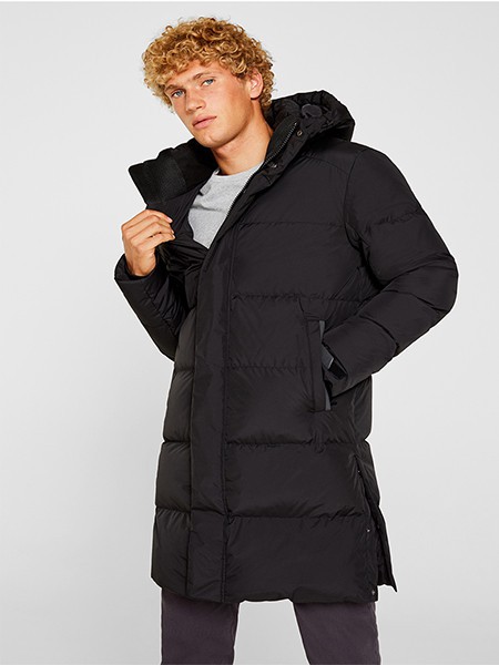 埃斯普利特休闲装2022秋冬季黑色棉服