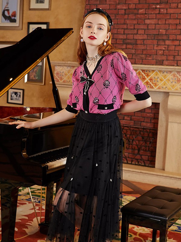 ZRAU女装2022秋冬季黑色半身裙