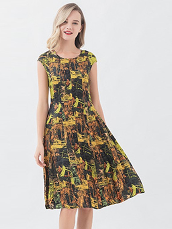 维欧艾女装2022春夏季黑色连衣裙