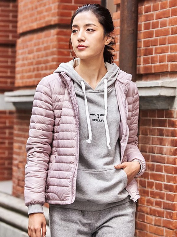 鸭鸭羽绒服2022秋冬季灰色卫衣