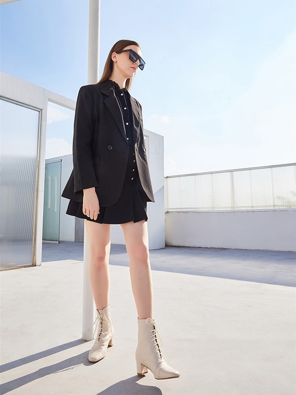 圣多衣2022秋冬季黑色西装