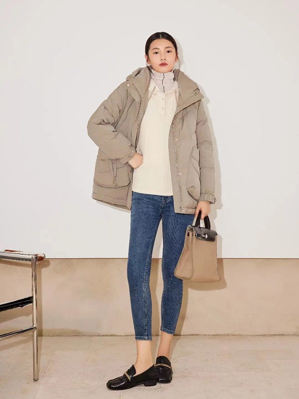 点占2022秋冬季藏蓝色长裤