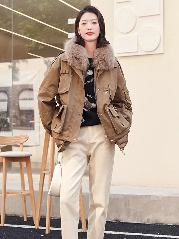 点占2022秋冬季白色长裤