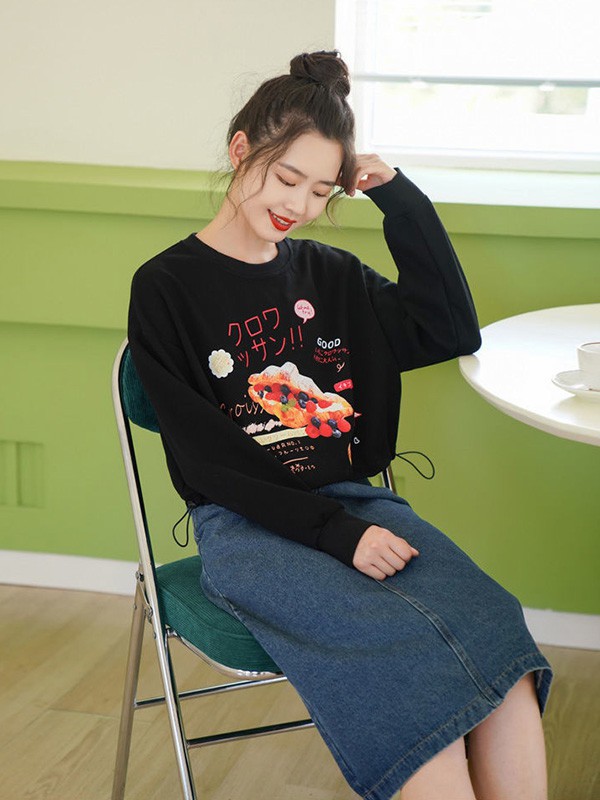 秋売2022秋冬季黑色T恤