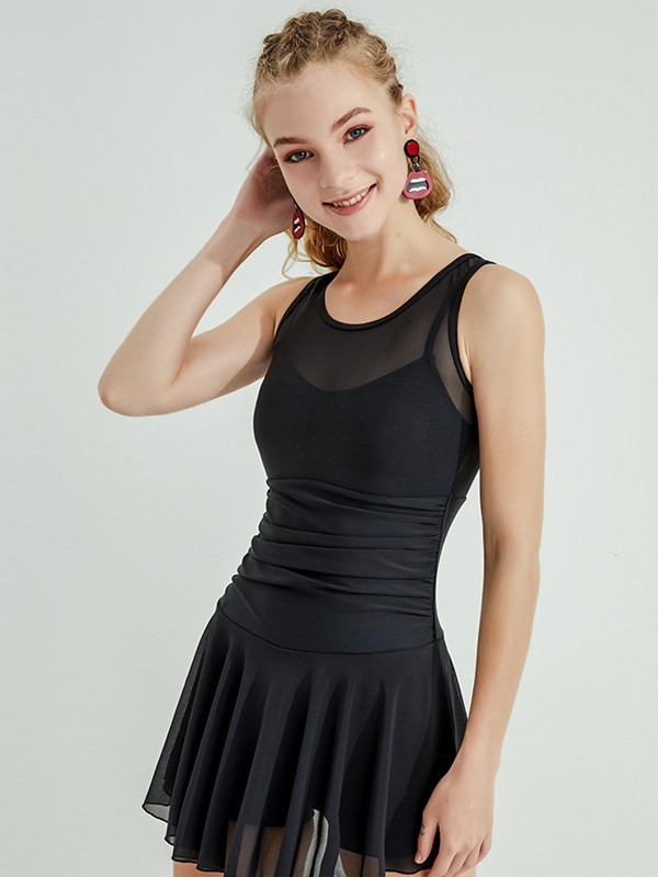 洲克2022春夏季黑色泳衣