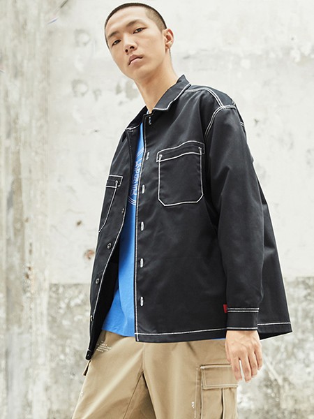 帝客休闲装2022秋冬季黑色外套