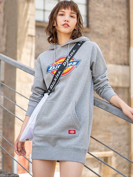 帝客休闲装2022秋冬季灰色卫衣裙