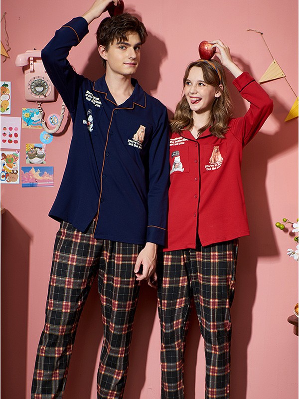 雪俐2022秋冬季藏蓝色家居服