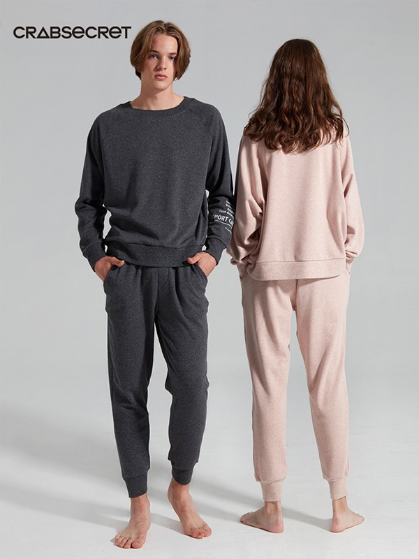 螃蟹秘密2022秋冬季粉色家居服