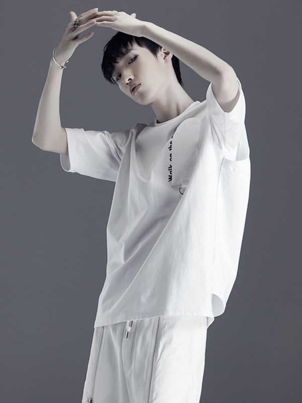 CNCN男装2022春夏季白色短裤