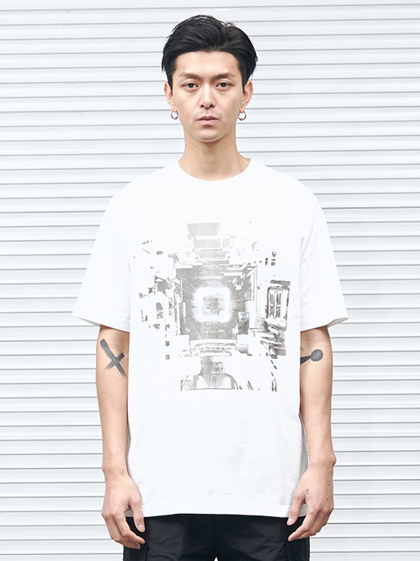 CNCN男装2022春夏季白色T恤