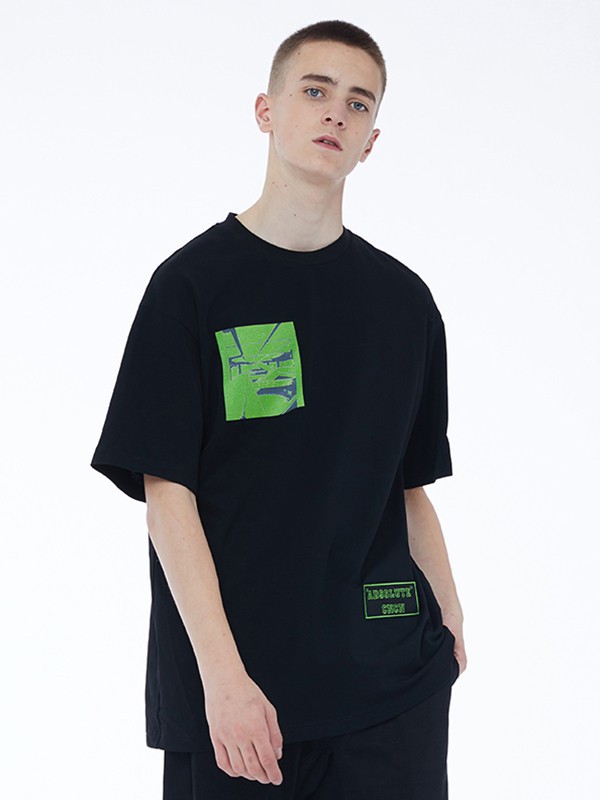CNCN男装2022春夏季黑色T恤