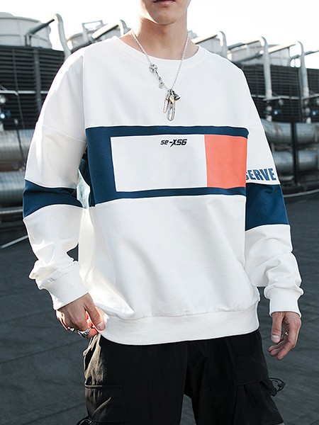 Justyle男装2022秋冬季白色T恤