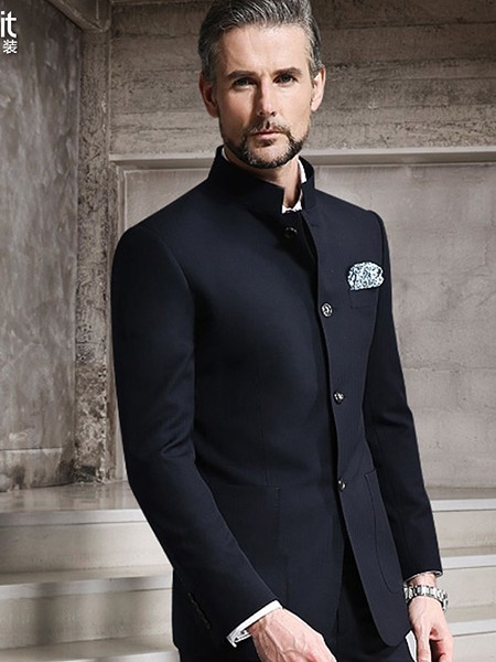 雅库2022秋冬季黑色西装