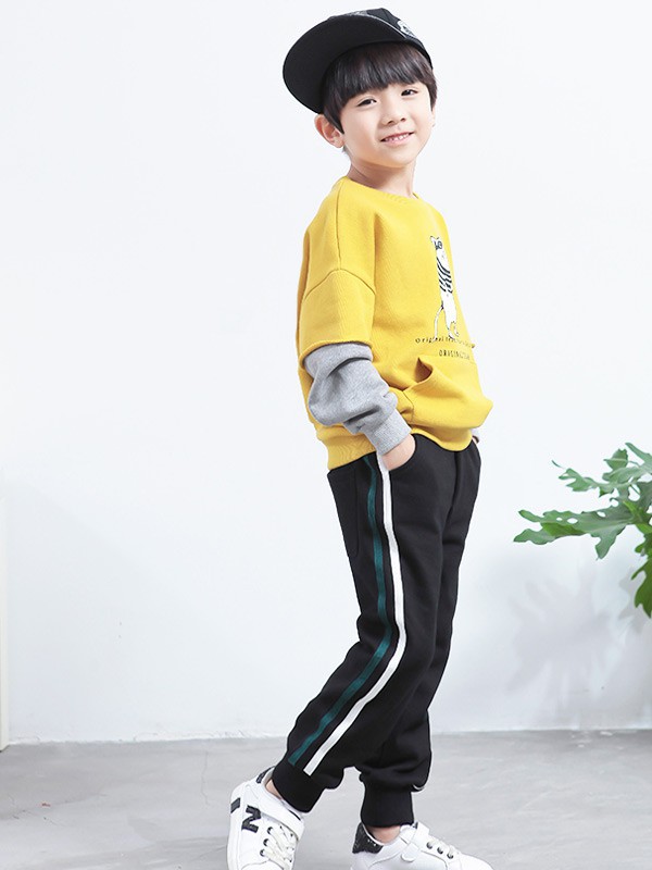 爱乐·贝兜儿童装2022春夏季黄色T恤