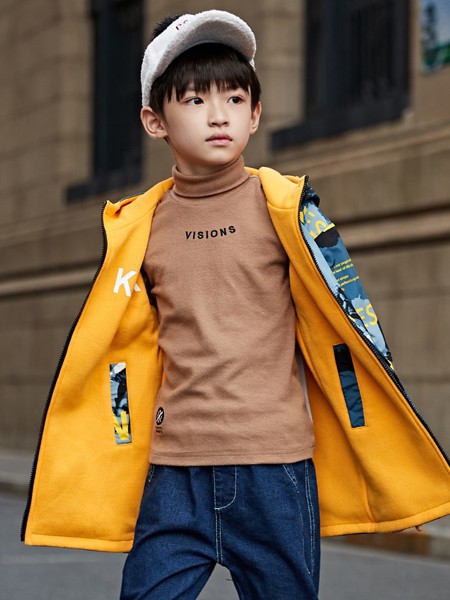 维尼力啦童装2022秋冬季咖啡色毛衣