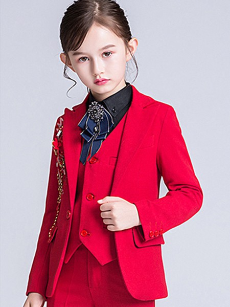 媛鹿2022秋冬季红色西装