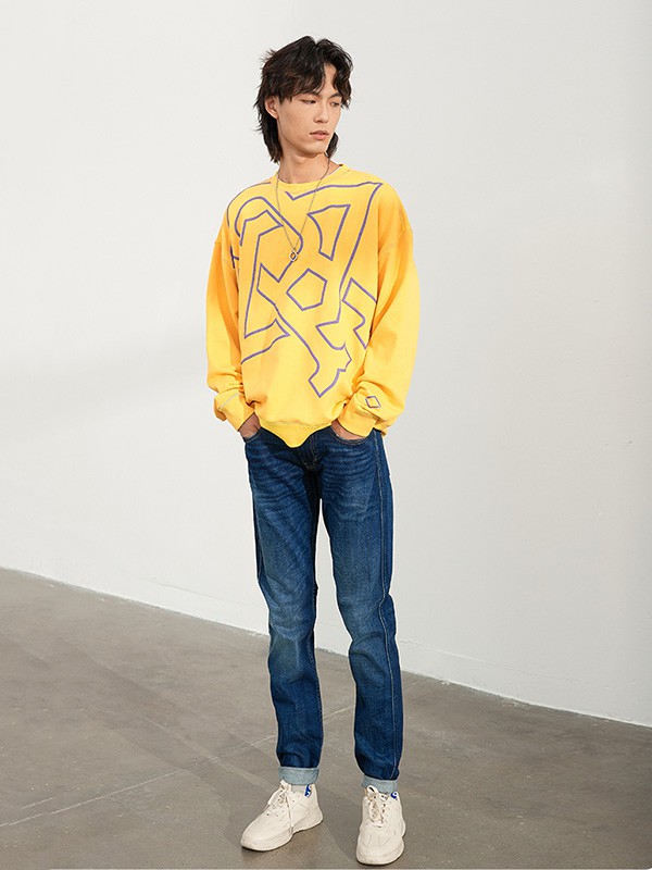 Replay休闲装2022秋冬季黄色T恤