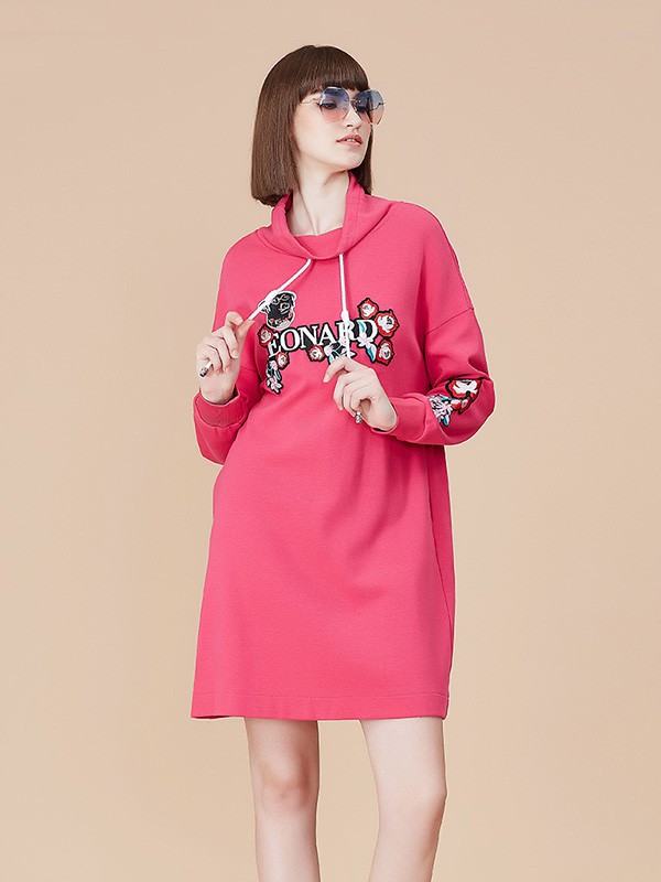 歌蒂诗2022秋冬季粉色卫衣