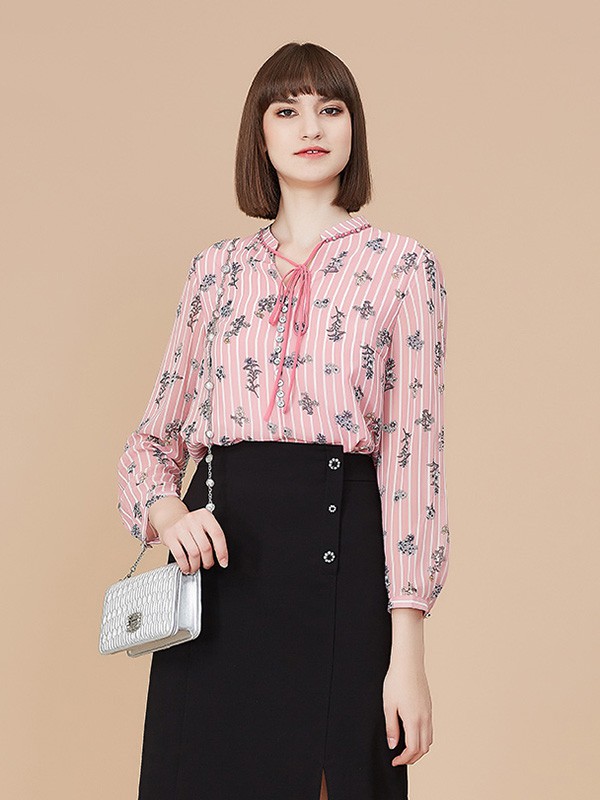 歌蒂诗2022秋冬季白色衬衫