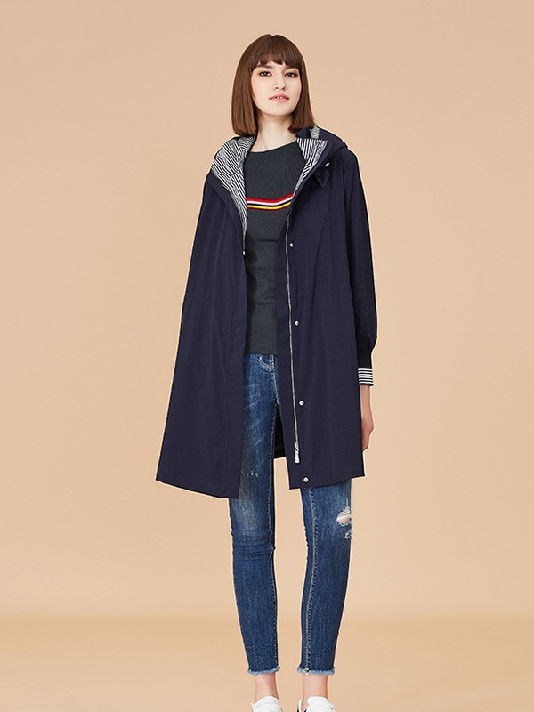 歌蒂诗2022秋冬季黑色大衣