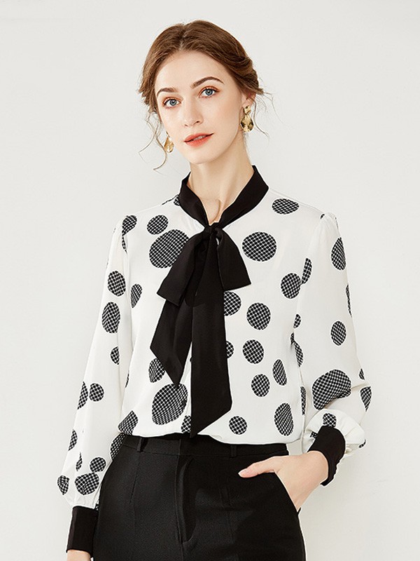 梦燕2022秋冬季白色衬衫