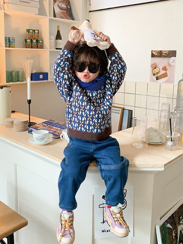 拾恩初＆番薯片2022秋冬季藏蓝色背心