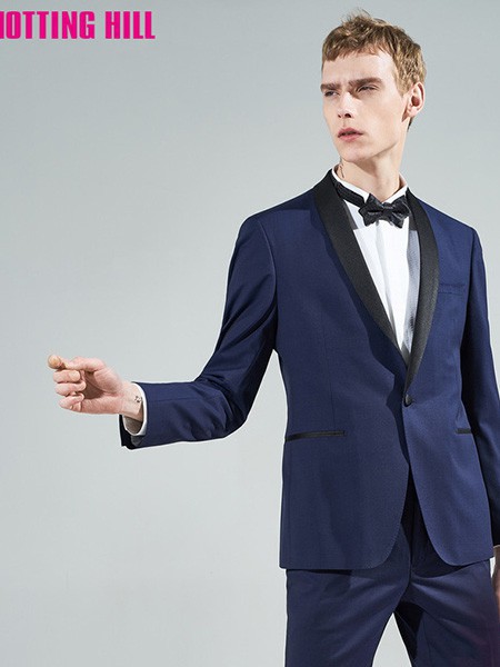 诺丁山男装2022春夏季藏蓝色西装