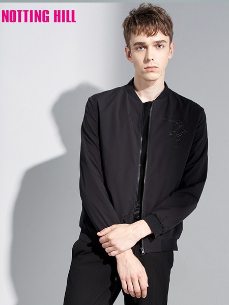诺丁山男装2022春夏季黑色外套