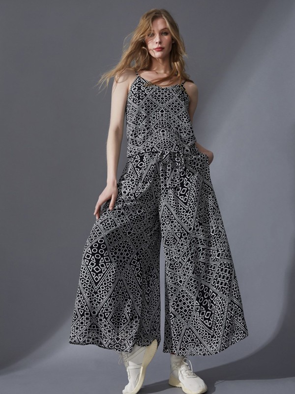 领姿2022秋冬季灰色阔腿裤