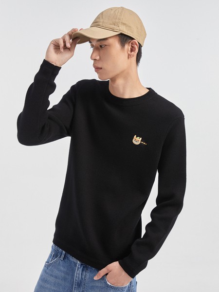 GXG2022秋冬季黑色T恤