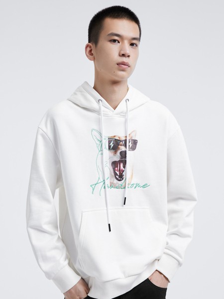 GXG2022秋冬季白色卫衣