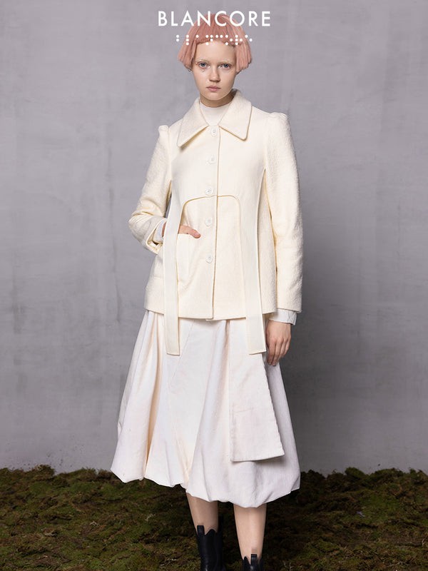 Blancore女装2022秋冬季白色上衣