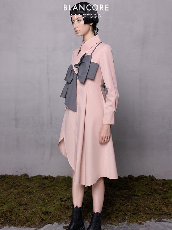 Blancore女装2022秋冬季粉色长裙