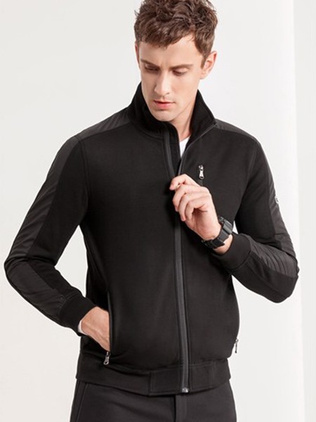 蒙蒂埃莫男装2022秋冬季黑色外套