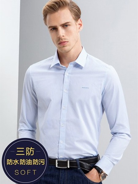 蒙蒂埃莫男装2022秋冬季白色衬衫