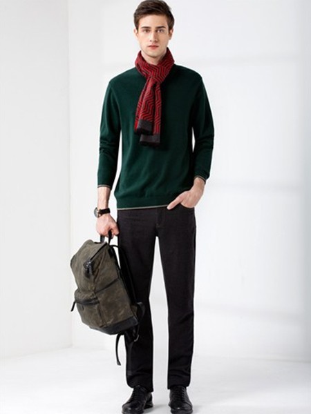 蒙蒂埃莫男装2022秋冬季绿色T恤