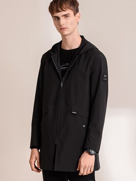 蒙蒂埃莫男装2022秋冬季黑色外套