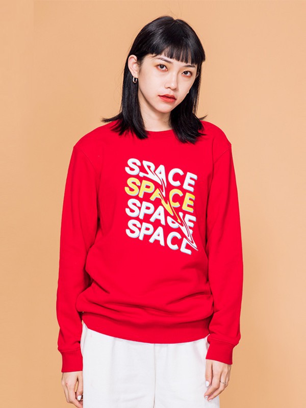 衫国演义2022秋冬季红色T恤