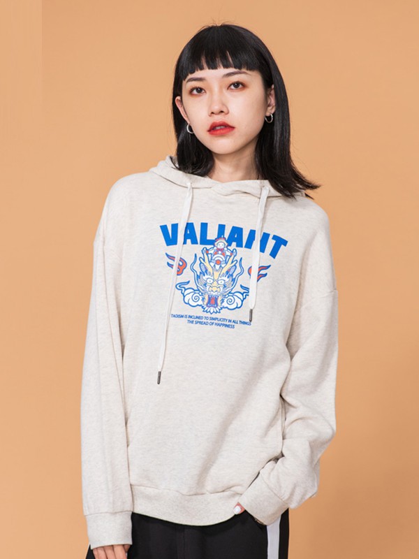 衫国演义2022秋冬季白色卫衣