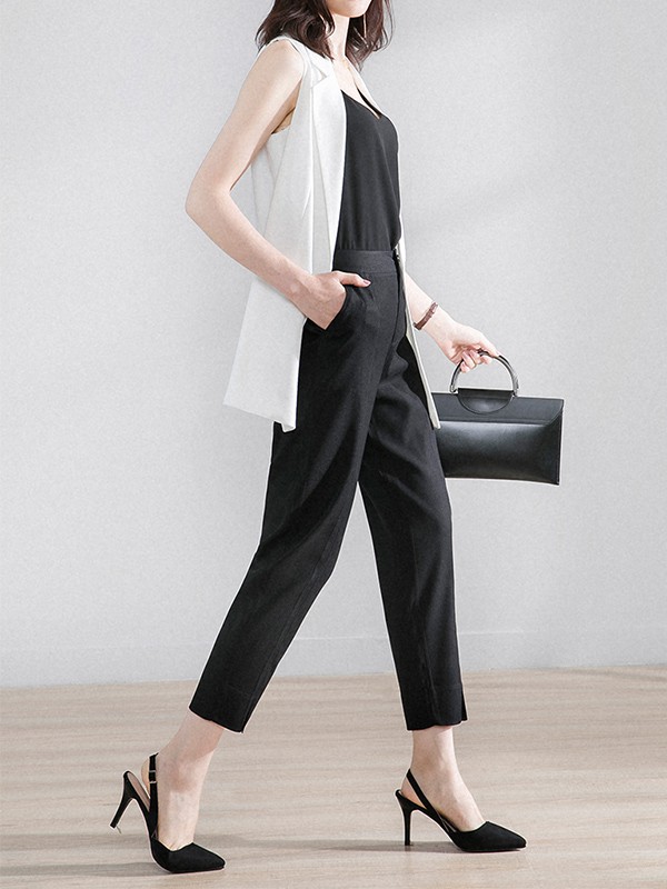 戈洛瑞丝女装2022秋冬季白色马夹