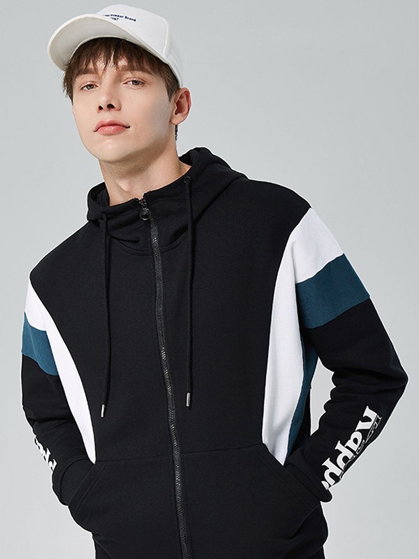 背靠背运动装2022秋冬季黑色外套